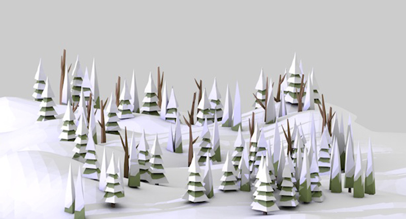 3D 3D illustration lowpoly Low Poly c4d Lifetouch us capitol christmas xmas tree capitol tree road map snow winter forest map illustration book art