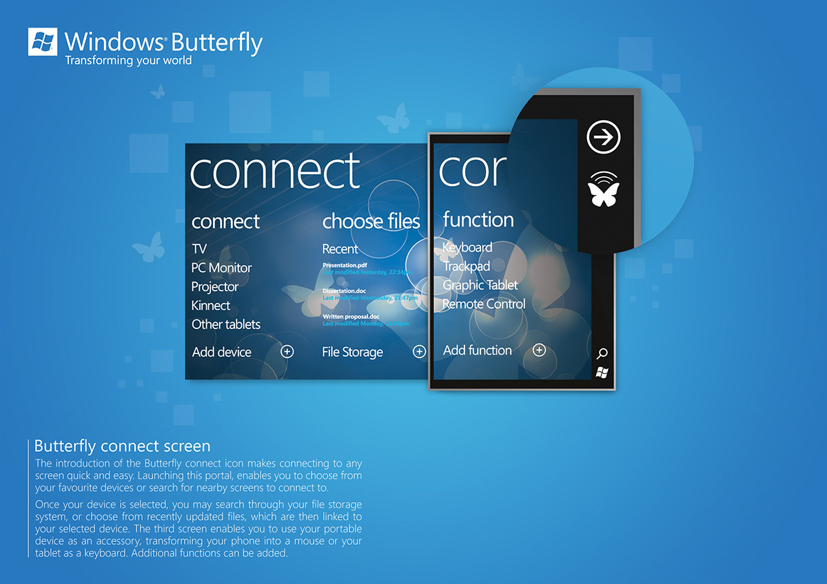 D&AD  Nomination  windows butterfly digital design phone multiscreen