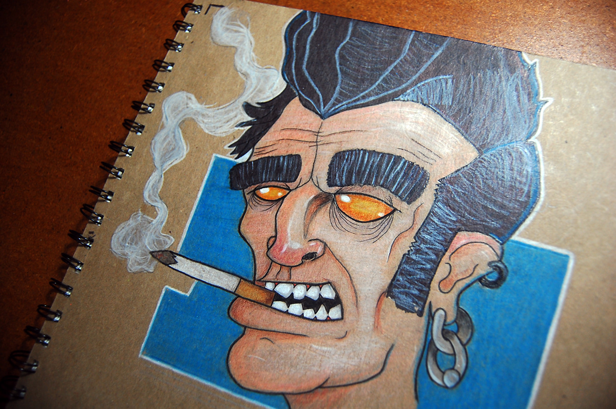 cartoon draw jefero   wip Pencils of color Character colombia smoker