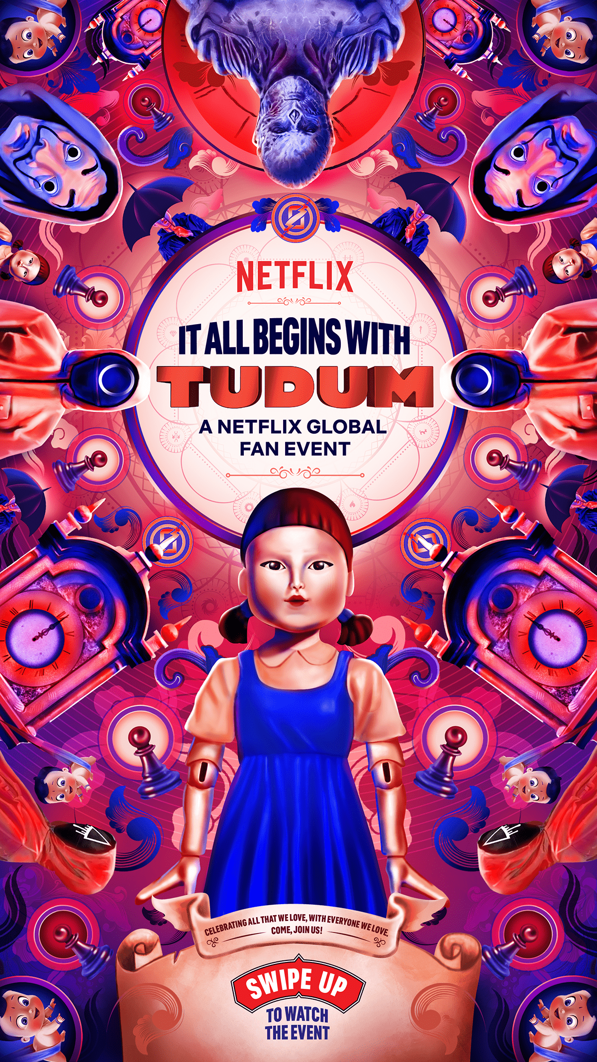 Netflix netflix poster Netflix series ilustration artwork digital illustration Procreate Digital Art  ILLUSTRATION  TUDUM