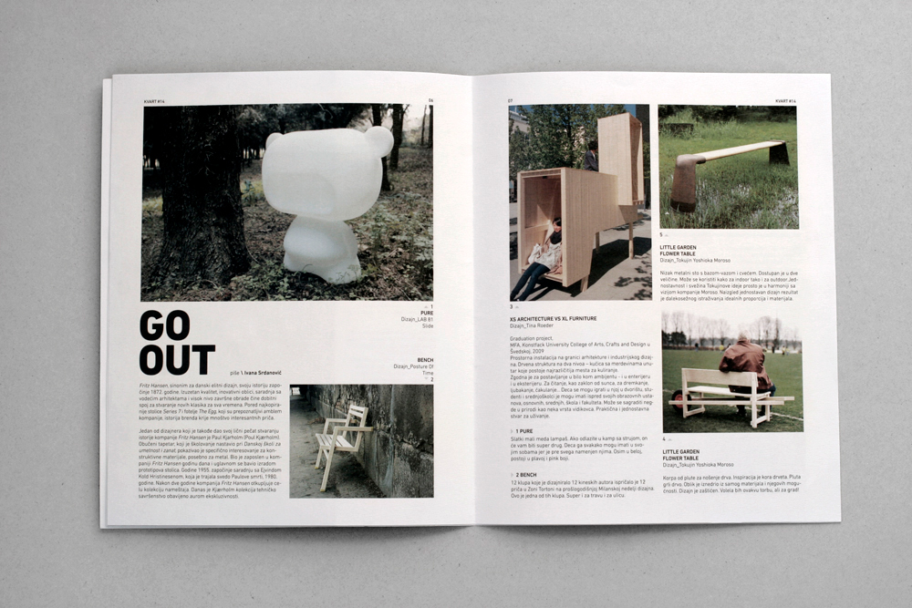 editorial magazine kvart   časopis redesign cover design publication print Impossible object belgrade beograd Milena Savic