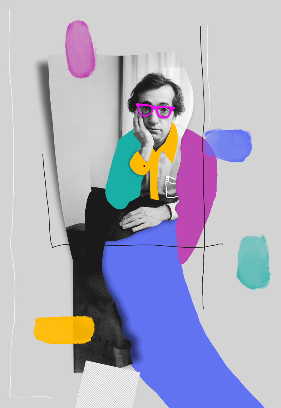 poster paint woody allen designer London istanbul Freelance collage graphic its nice that