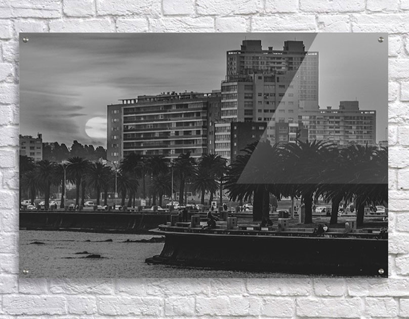 black and white Montevideo posters prints uruguay wall art Wall murals wall prints