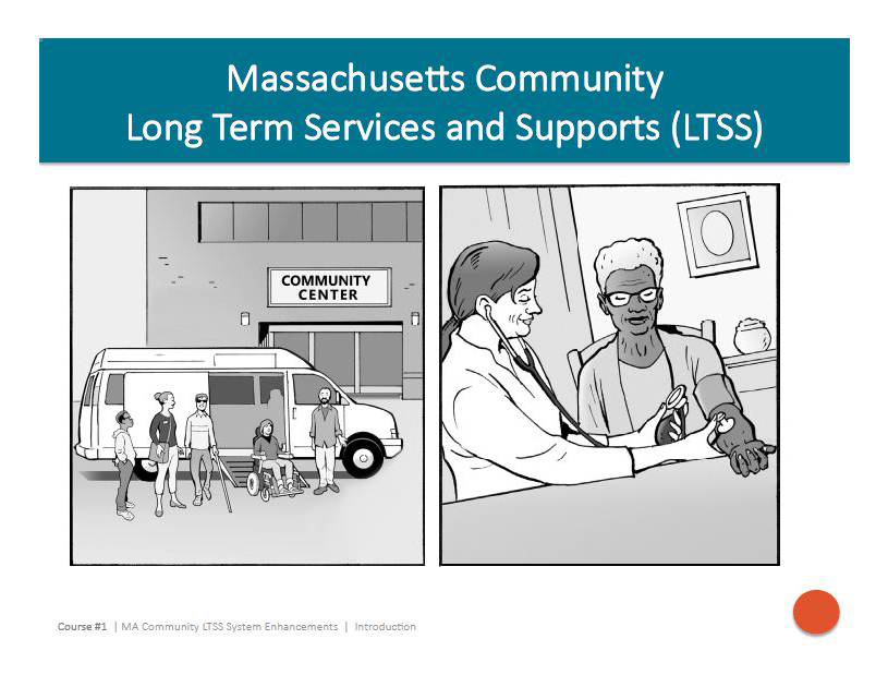 customer service training e-learning presentation story concept health care senior disabled special needs Transport MassOptions