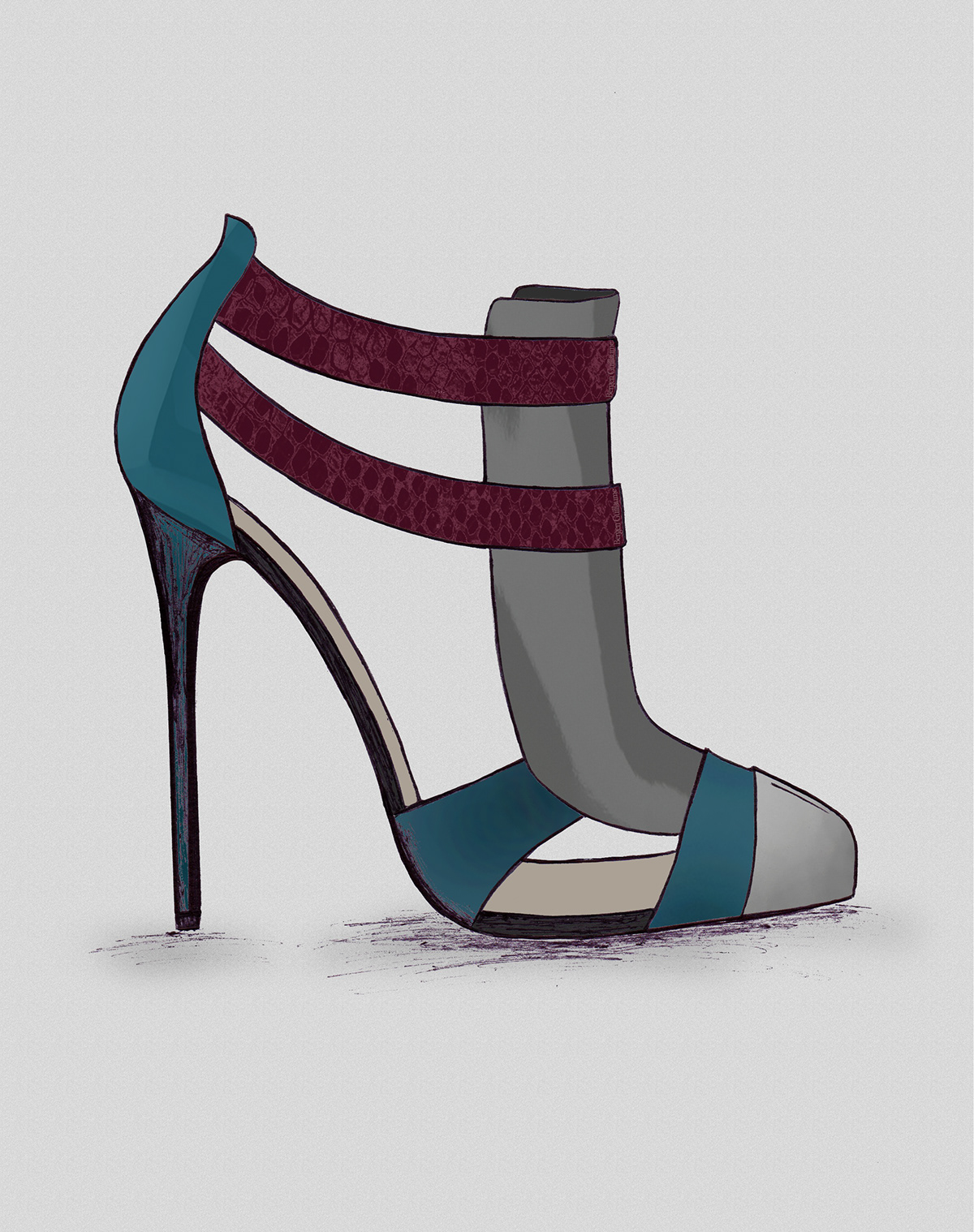 #Fashion #Heel #HeelDesign #Pump fashionillustration #guillaumebergen
