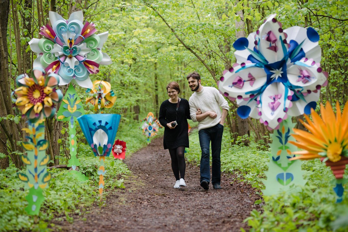 paper art cut paper cut cutting Flowers fairy children kids forest dreamlike handicraft