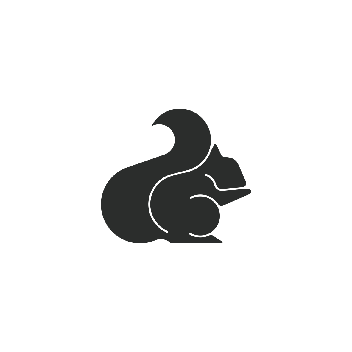 Gray Squirrel coffee logo squirrel logo 