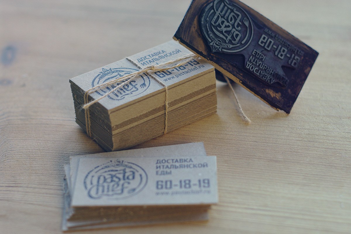 business card Pasta hand made