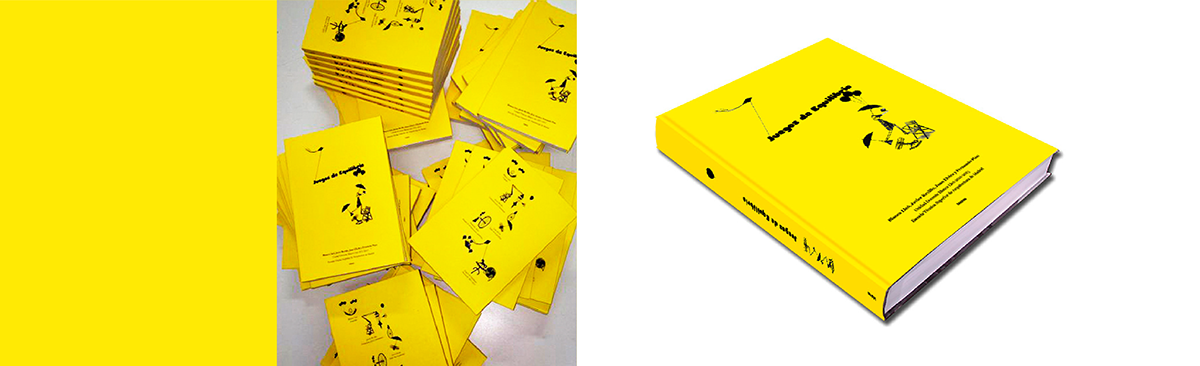 Adobe Portfolio yellow collage Catalogue balance Games student school umbrellas objects chair balloons