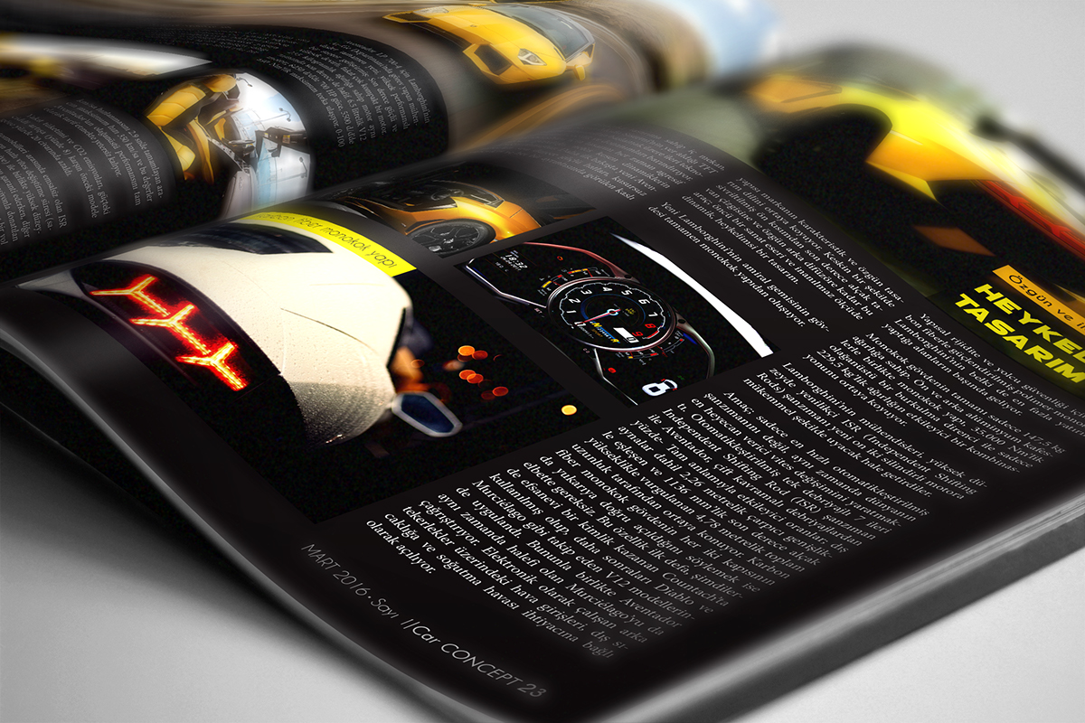 design magazine Layout car concept graphic editorial ArtDirector