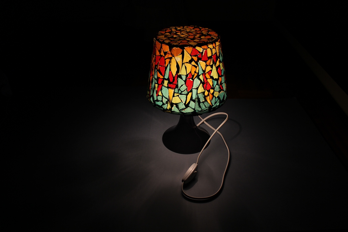 barcelona Gaudi Lamp design product mosaic glass