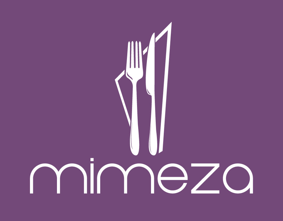 logo design modern Web Playful purple restaurants reservation application online colombia latino mimeza my table mobile