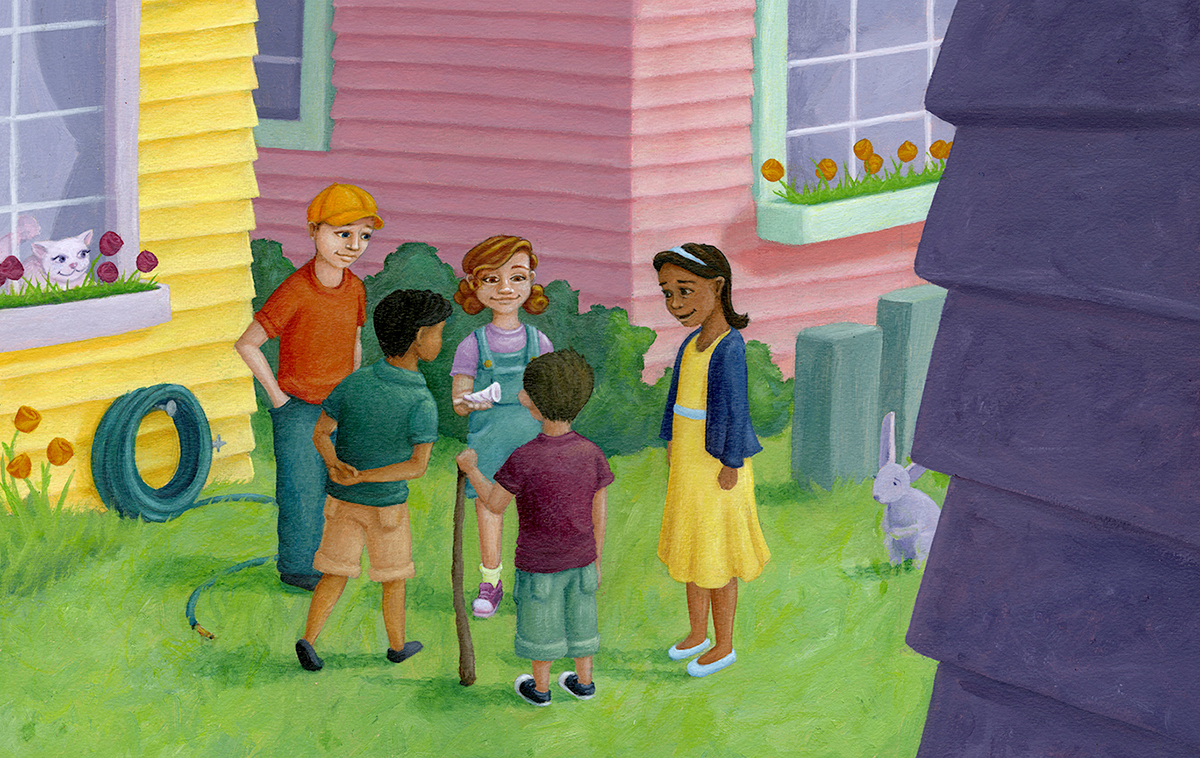 Children's Books narrative neighborhood kids outdoors