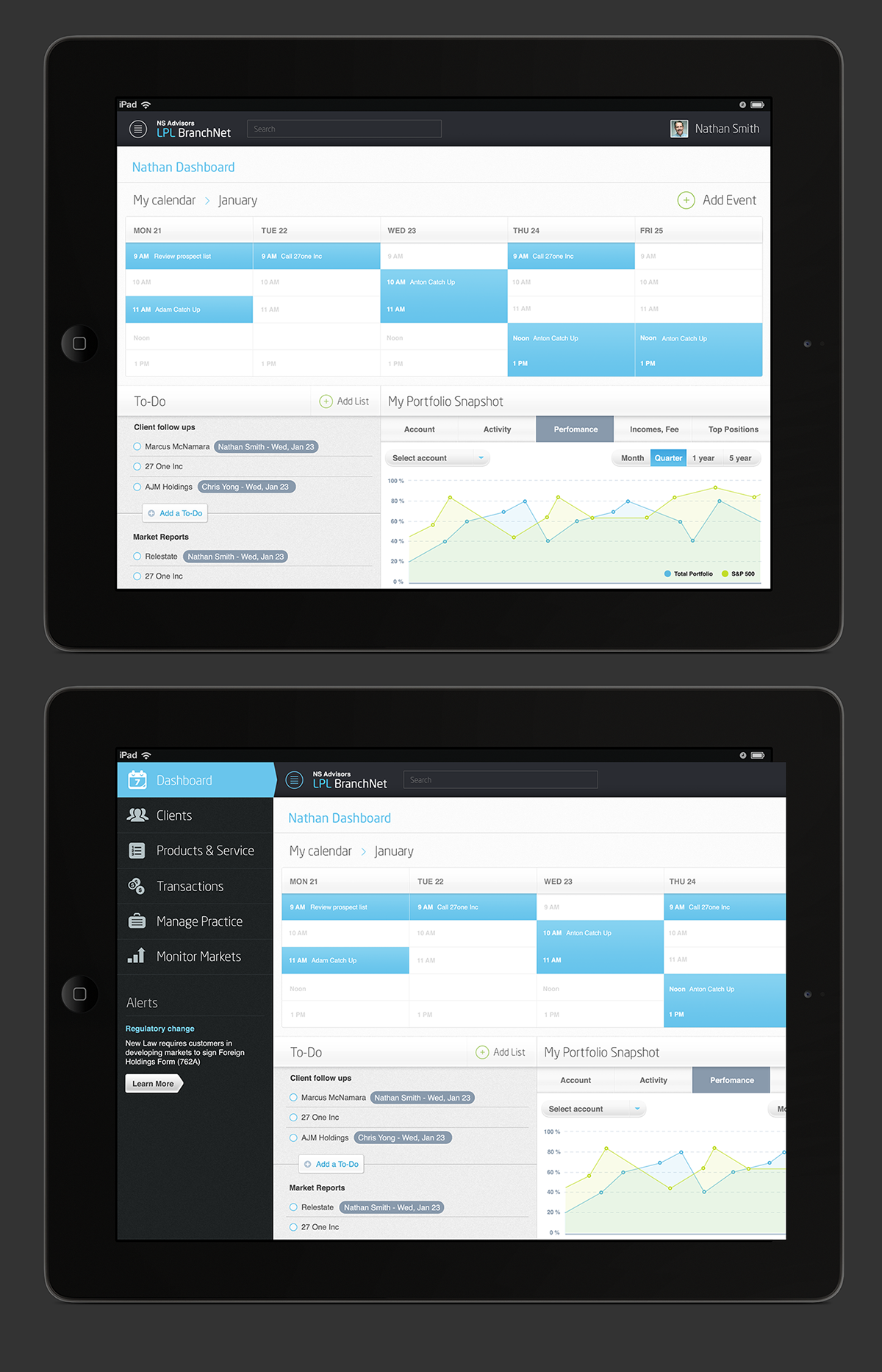 iPad app application ios Interface