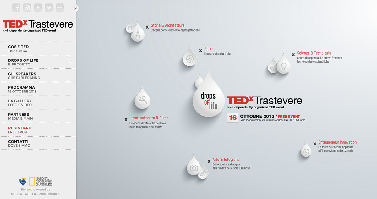 TED Web Website corporate logo Event newsletter brochure flyer