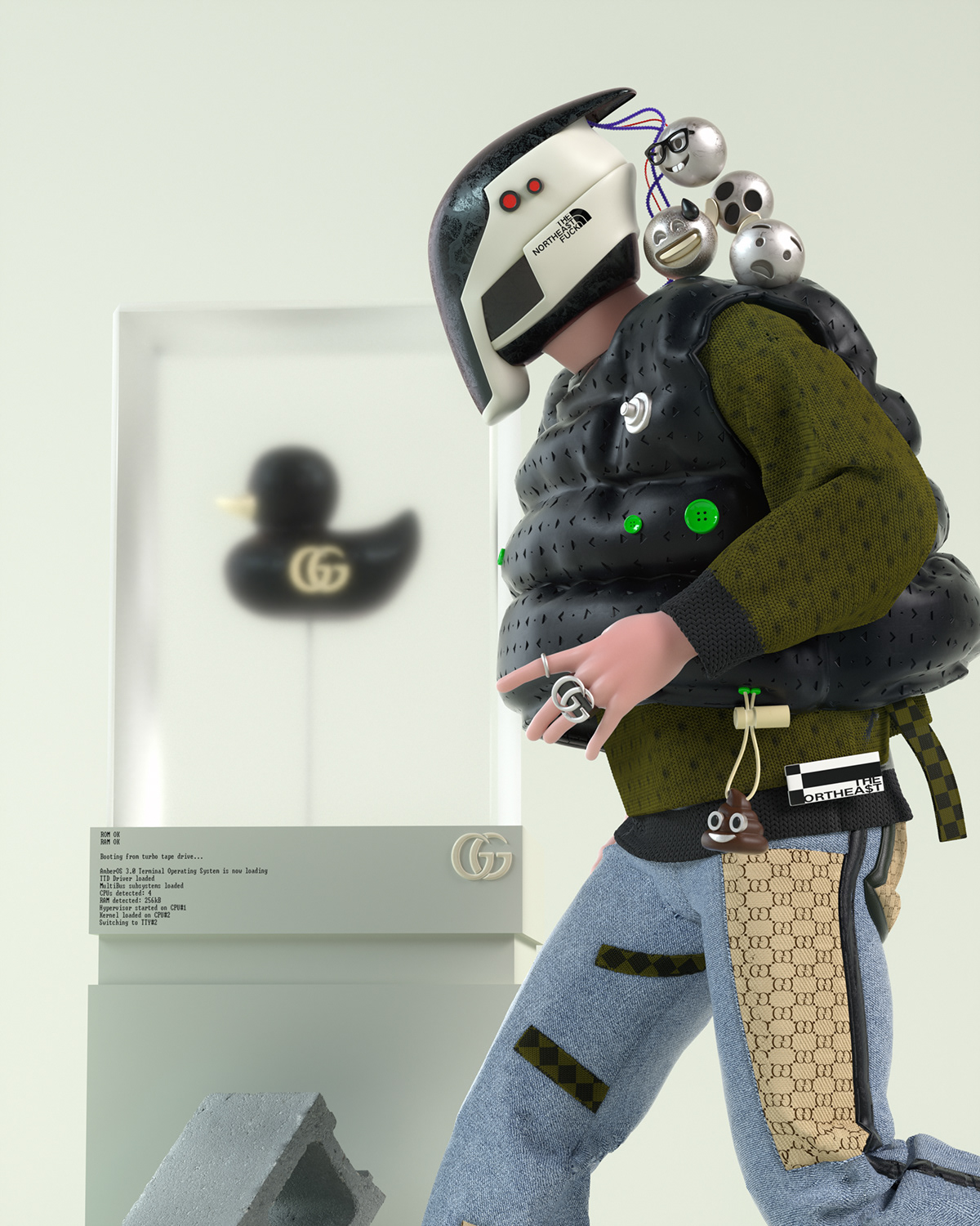 3D 3dart artwork c4d CGI cinema 4d Fashion  fashion design ILLUSTRATION  nft