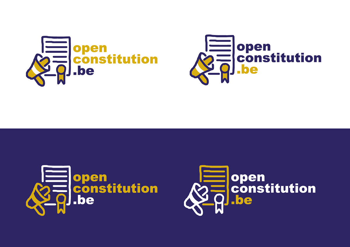 logo ILLUSTRATION  visualidentity citoyens Constitution democracy gaomico openconstitution