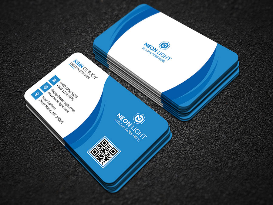 business card professional both side design corporate creative