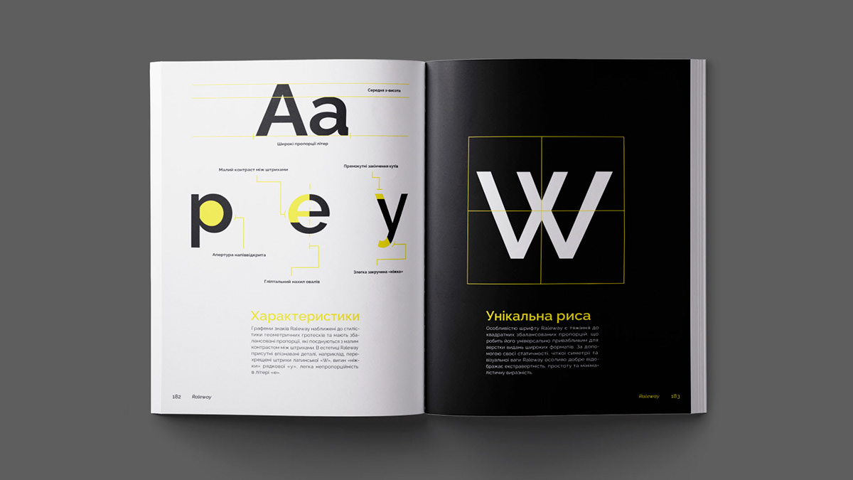 book design specimen Typeface print Booklet InDesign magazine Layout Display