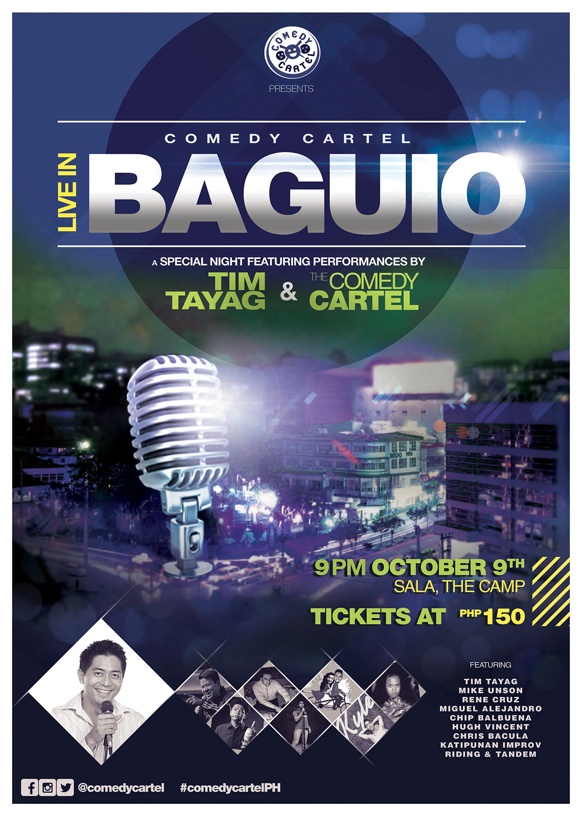 baguio Comedy Stand up comedy  Poster Design philippines Event