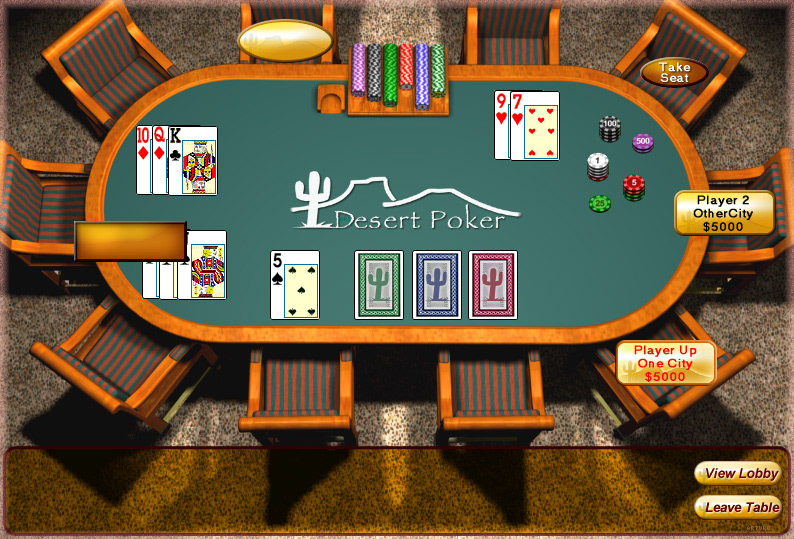 Poker 3D Rendering card games graphic user interface desert Logo Design interface design