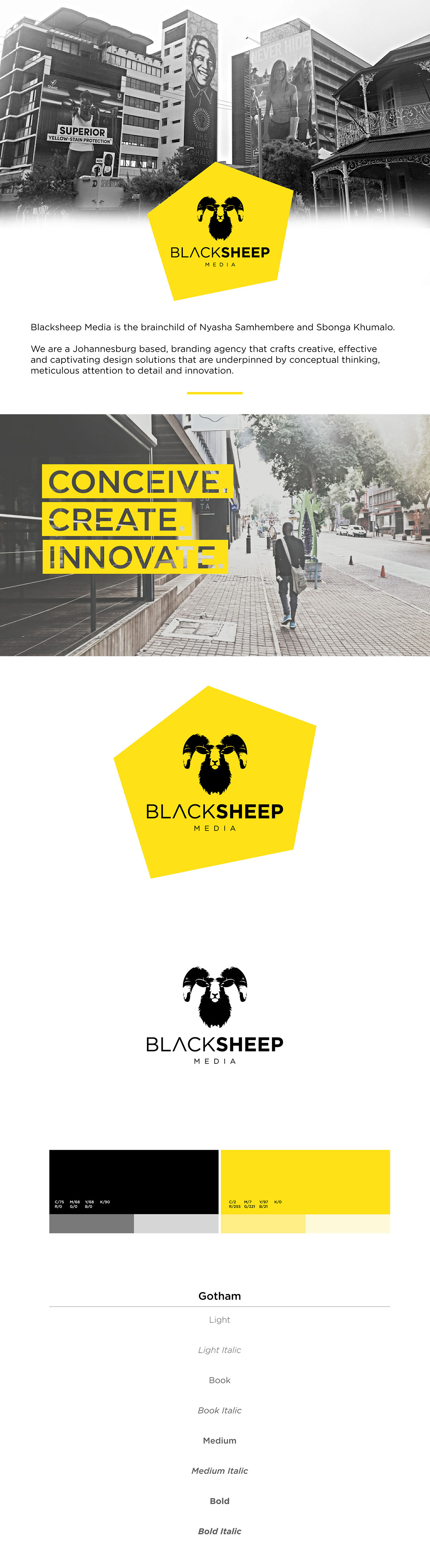 identity colour shape yellow Illustrator photoshop logo design ram sheep southafrica johannesburg new media