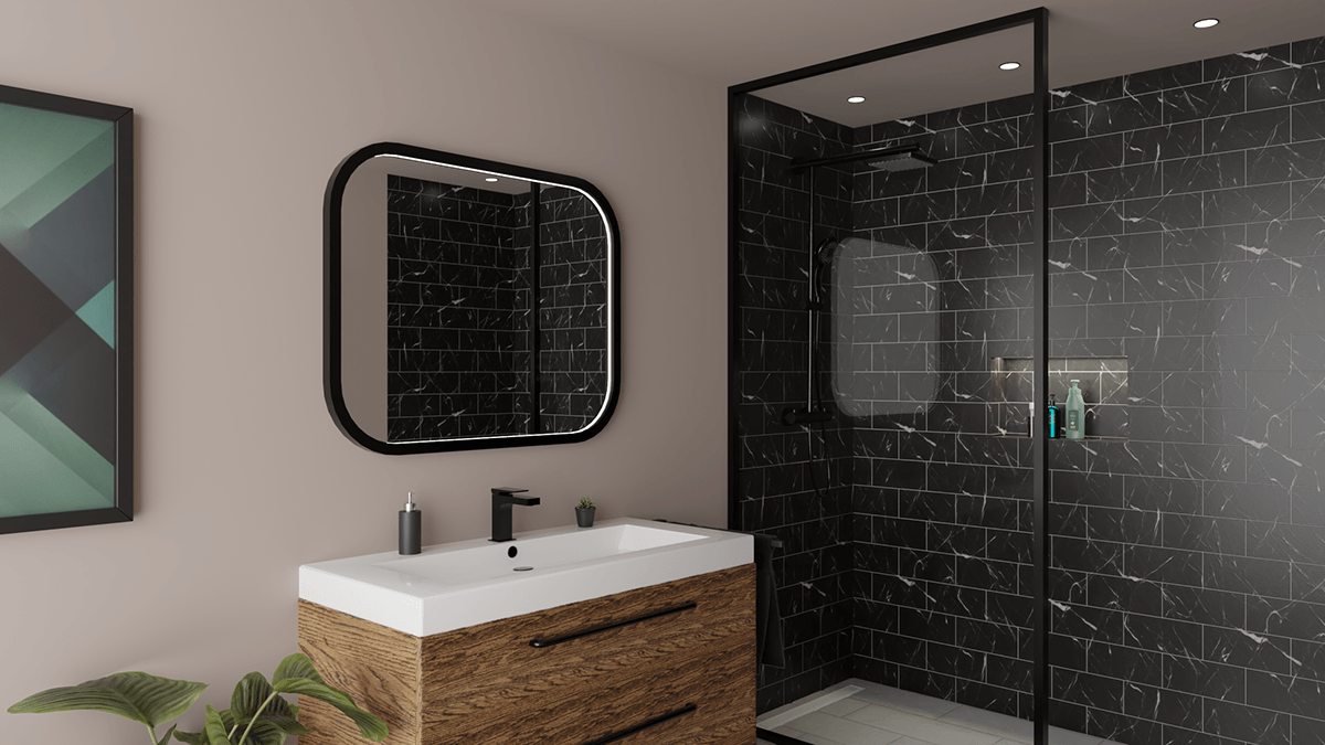 SHOWER bathroom Dusche  blender 3d modeling Badezimmer