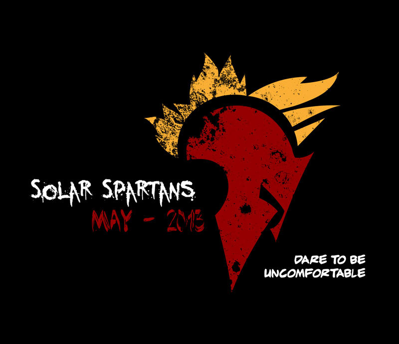 SolarWinds  Spartan Race t-shirt vector graphics gritty