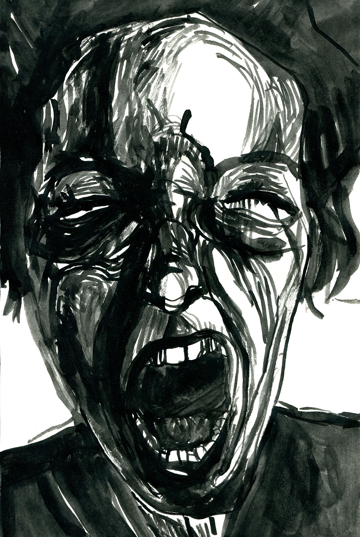 portrait draw ink feel lia bira McCann