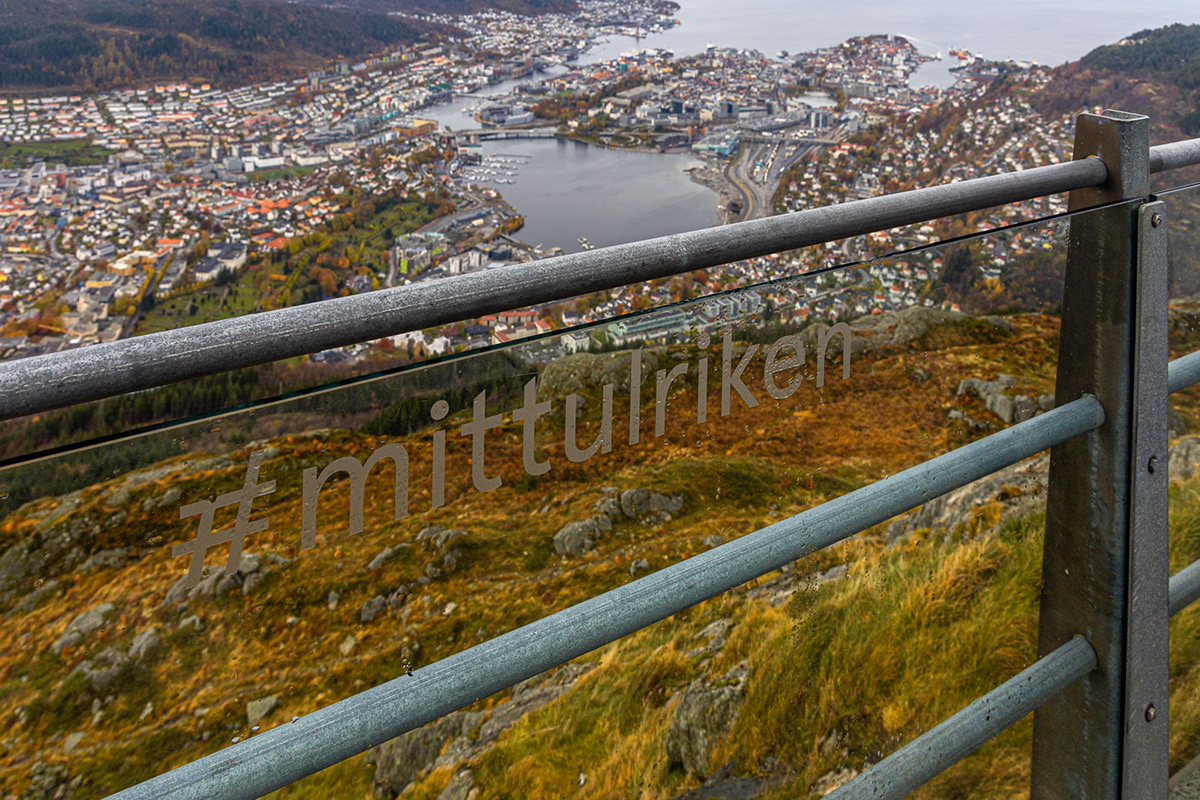 Bergen Cable Car Landscape mountain Nature norway sea town Travel ulriken