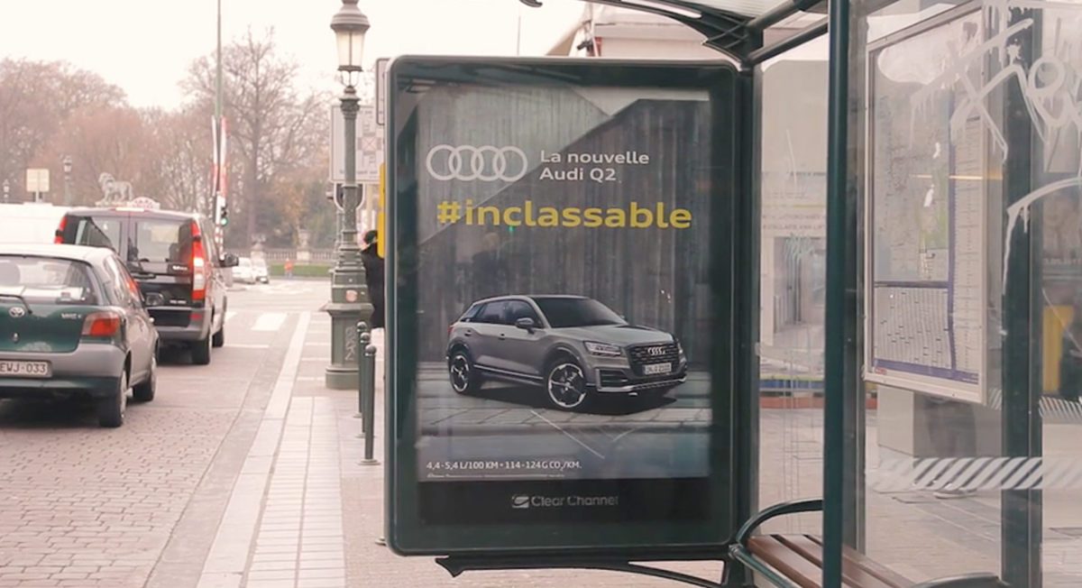 OOH billboard Audi q2 Advertising 