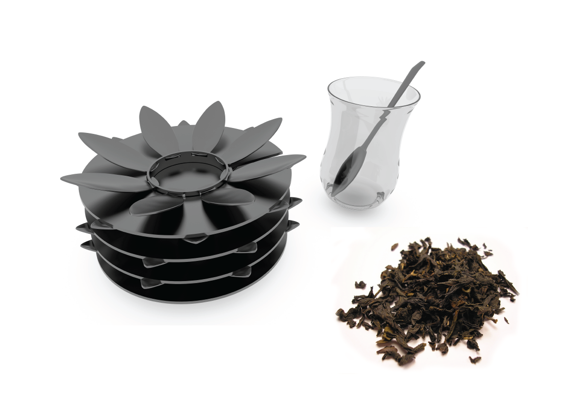 nilüfer tea TEA SET waterlily stamen petal glass çay bardak yaprak çay seti mutfak hediye gift
