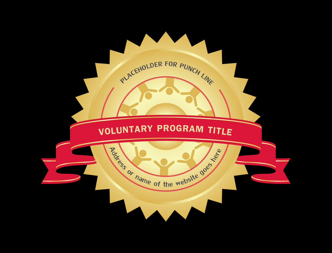 Volunteer program logo voluntary identifier