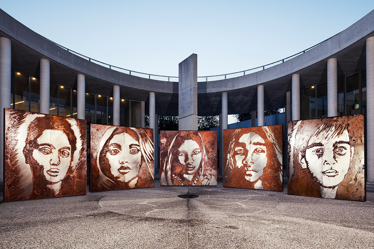 acid violence women art metal portrait