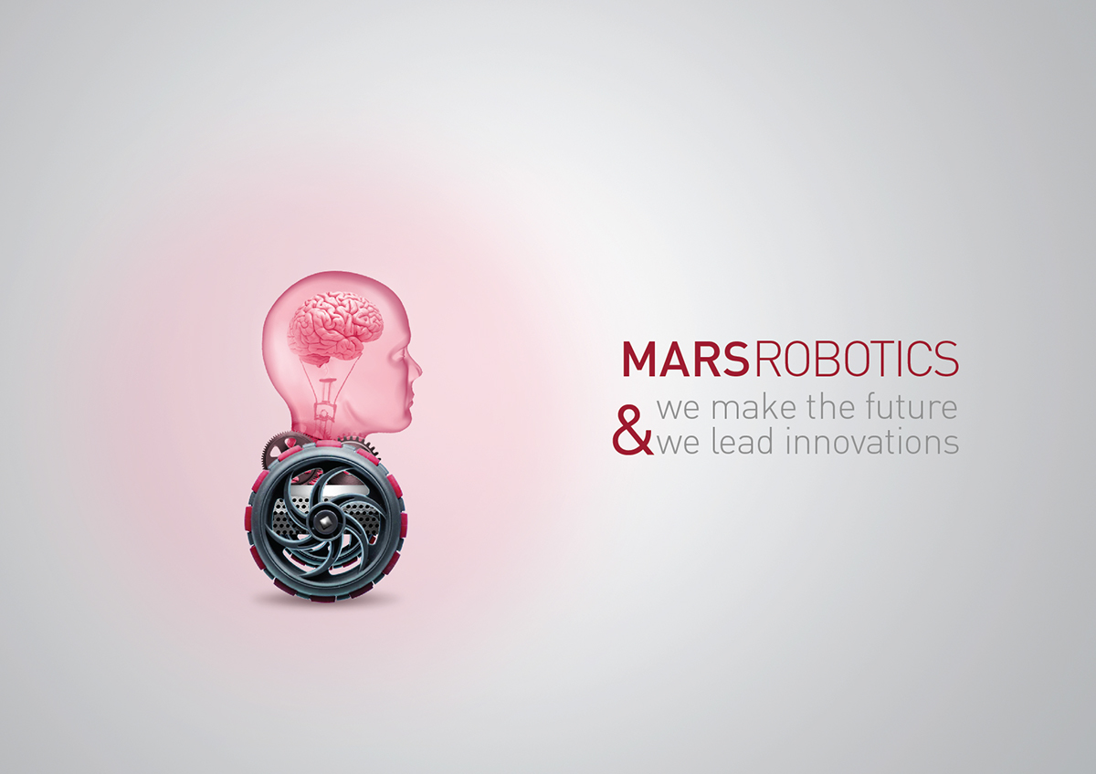 mars robot robotics logo design graphic typo brand rollup golbal Website International plane stationary poster