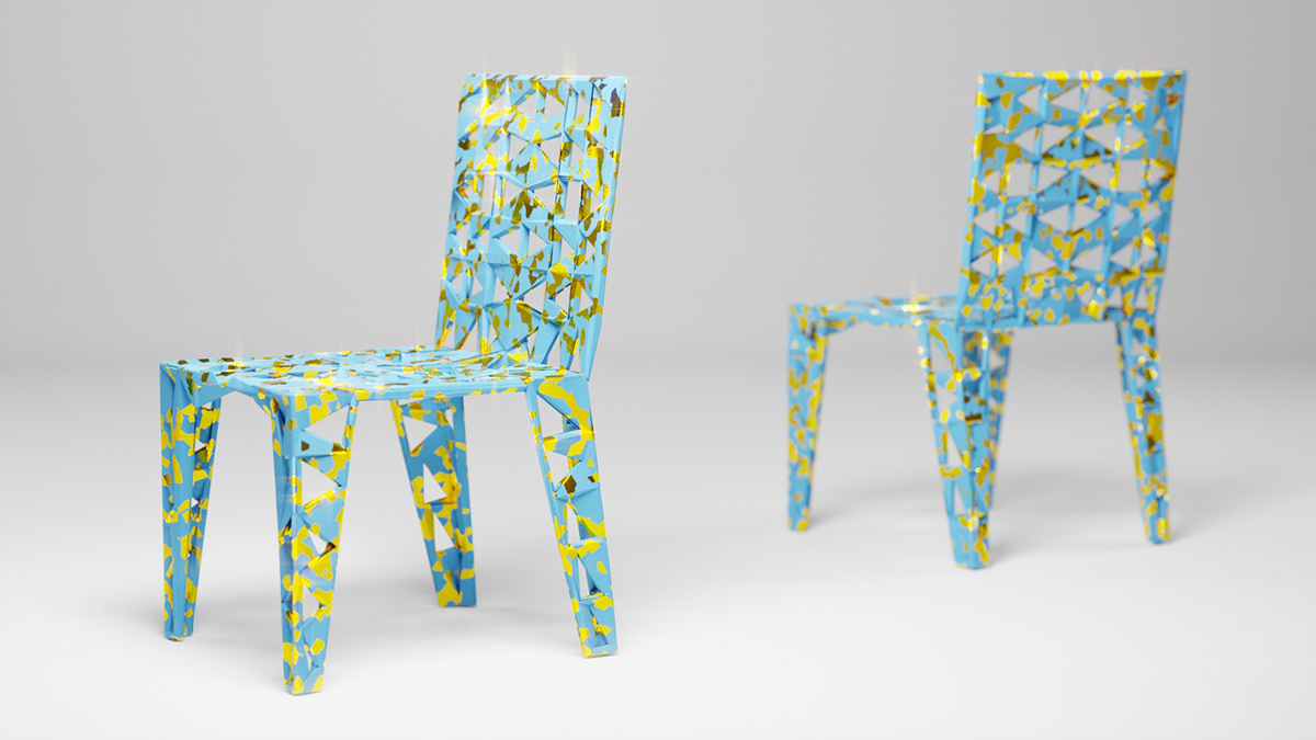 chair concept furniture furniture design  generative generative design generative furniture industrial design  product design 