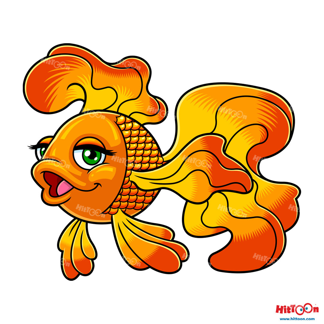 Gold Fish Or Goldfish Cartoon Character on Behance