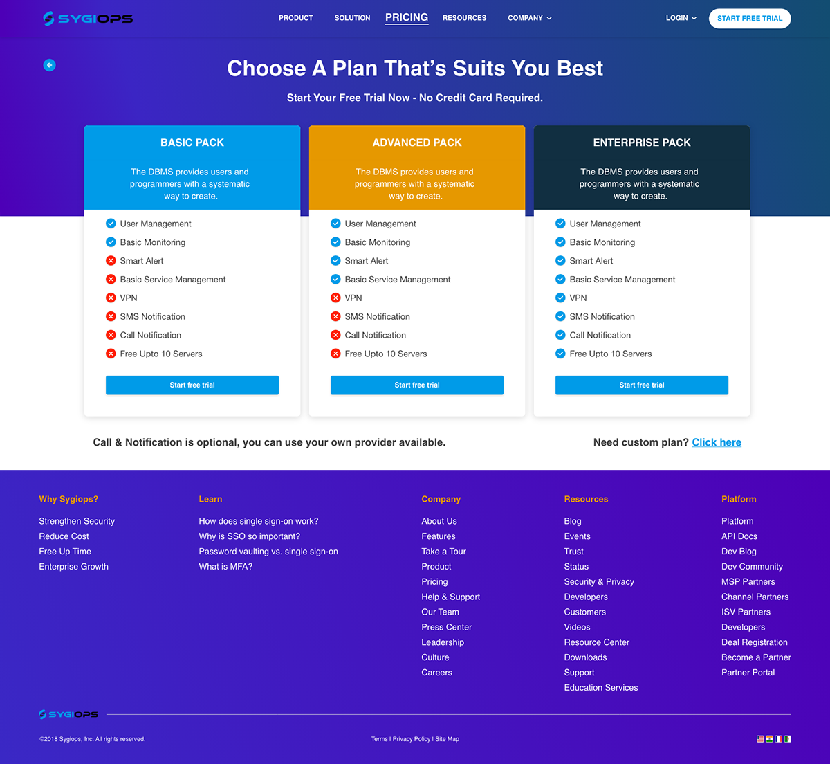 homepage landing page home page product Pricing awesome violet graphics creative