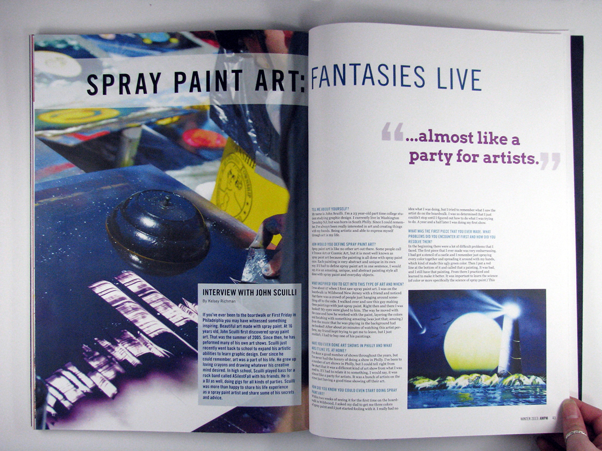 magazine book design Book Layout spray paint