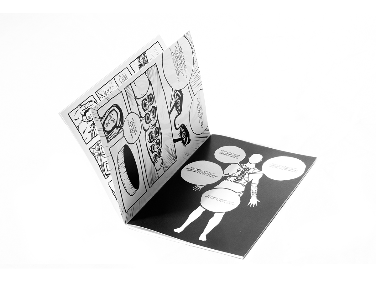Graphic design novel inking comicbook Zine  short story panels Layout