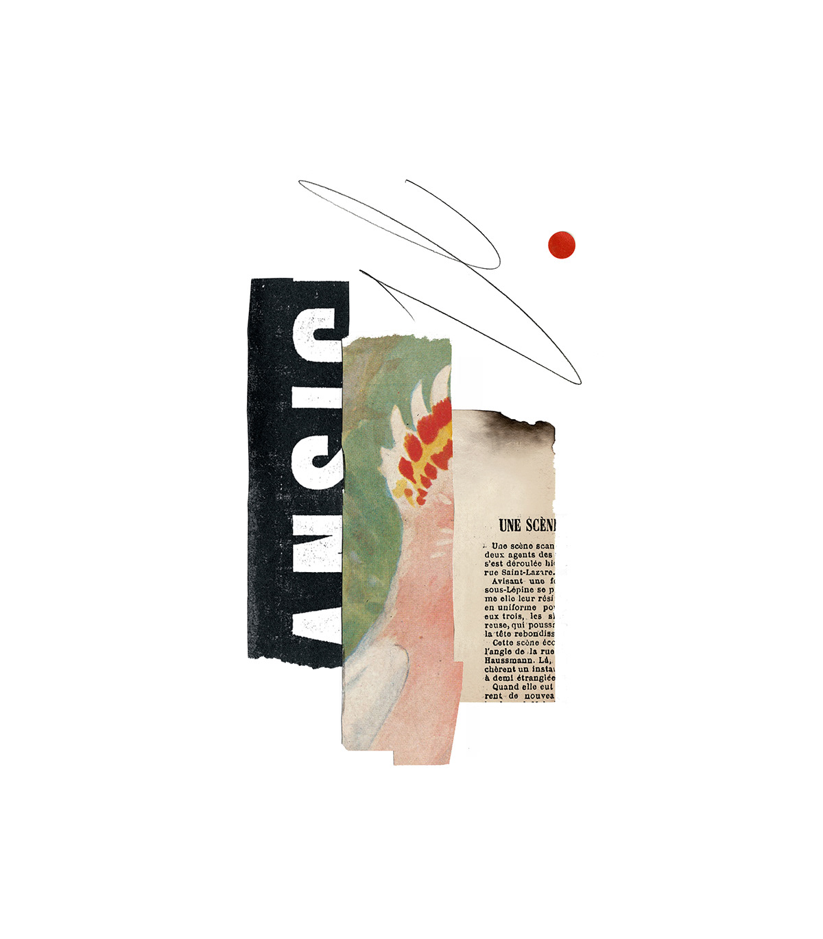 ILLUSTRATION  collage editorial feature newspaper journalism   art design art direction  graphic