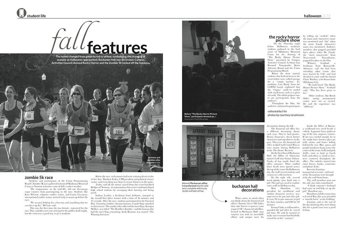 Fall Features  Student Media Student Media