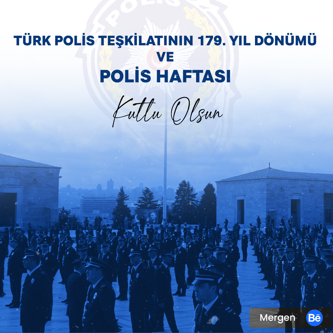 polis haftası medya tasarım график Afiş reklam photoshop türkiye 10 Nisan sosyal media tasarımı