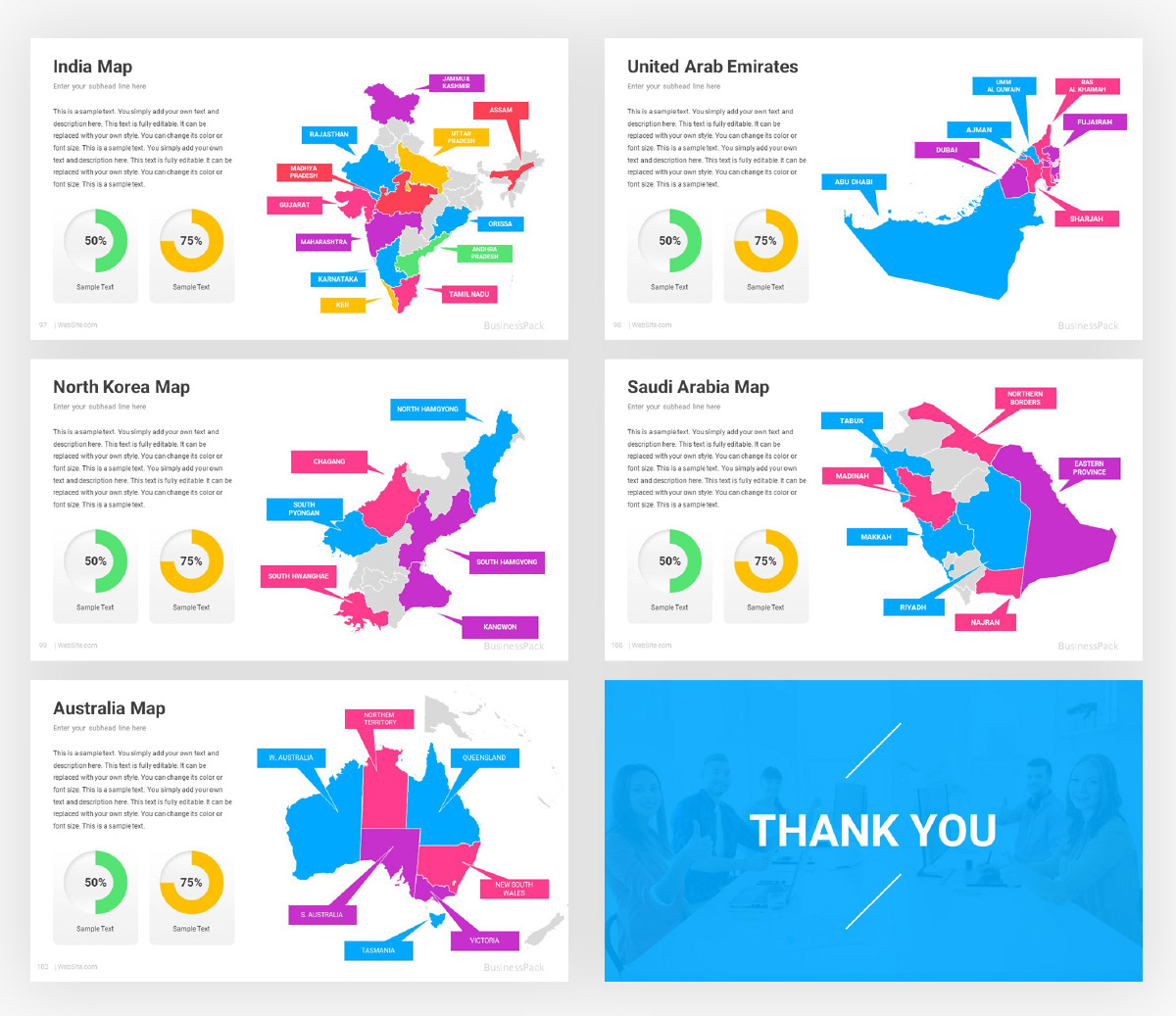 presentation template business Powerpoint corporate company agency clean Business Pack
