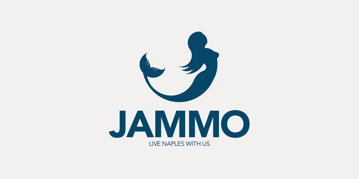 JAMMO logo logos partenope NAPOLI Naples Italy tourism business card brand mermaid Adverside