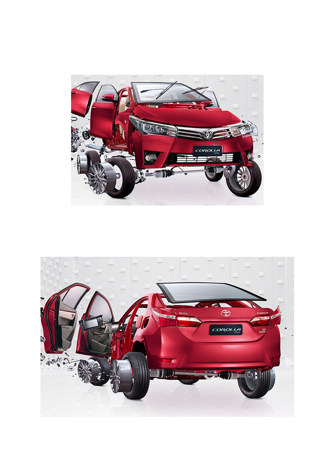 toyota corolla 3D car Toyota Corolla Platinumfmd campaign