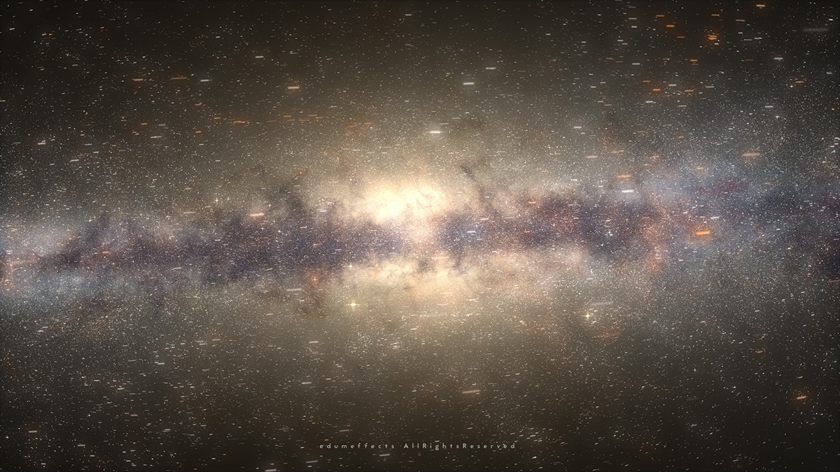 nebula galaxy 3D 4K cosmos Space  milky way trapcode particular Sun supernova stars after effects spaceflight light speed vfx