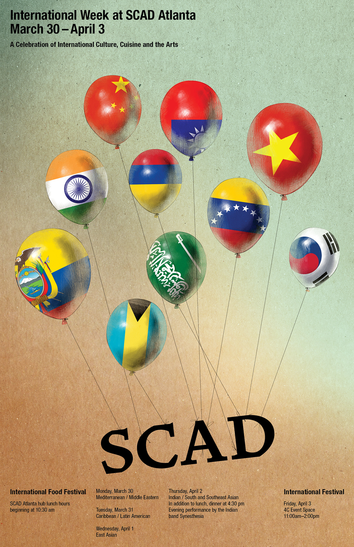 International week SCAD Atlanta poster