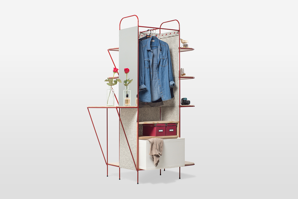 Juanito estanteria tocador diseño mobiliario IED Flat armário