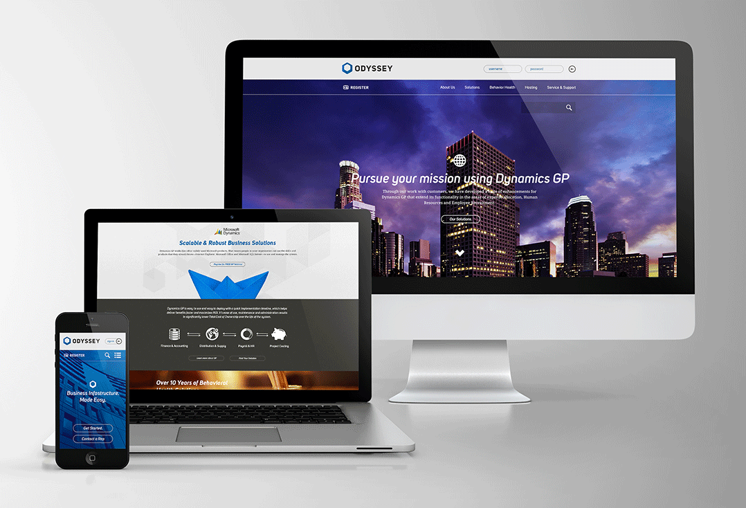 Responsive web design mobile design logo Website Design Mockup